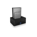 Raidsonic | Icy Box | IB-1232CL-U3 Dockingstation, 2x SATA 2.5" and/or 3.5" to 1x USB 3.2 Gen 1 Host