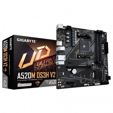 Gigabyte emaplaat A520M DS3H V2 AM4 DDR4 Micro ATX taastatud, ilma originaalpakendita