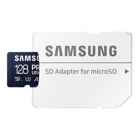 Samsung PRO Ultimate 128 GB microSDXC mälukaart U3, V30, A2 SD-adapteriga