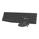 Natec | Keyboard and Mouse | Squid 2in1 Bundle | Keyboard and Mouse Set | Wireless | US | Black | Wi