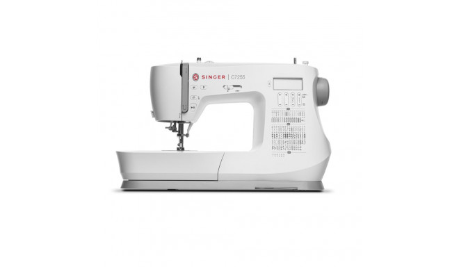 Singer | Sewing Machine | C7255 | Number of stitches 200 | Number of buttonholes 8 | White