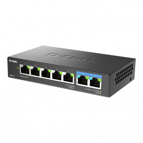 D-Link | 7-Port Multi-Gigabit Unmanaged Switch | DMS-107/E | Unmanaged | Desktop | Power supply type