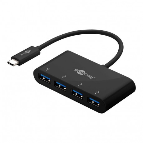 Goobay 4-portiline USB-C multiport-adapter 61073 Type-C USB-A