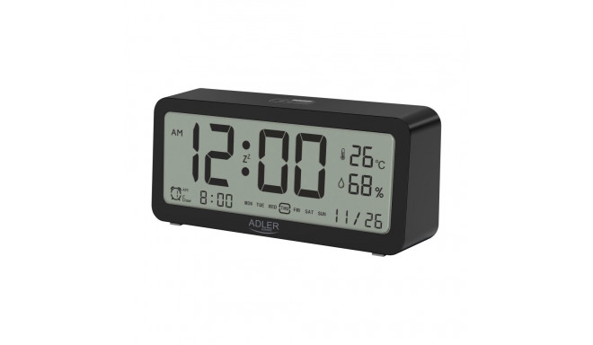 Adler | Alarm Clock | AD 1195b | Alarm function | Black