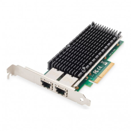 Digitus 10Gbps kahe pordiga Etherneti serveri adapter PCIe X8, Intel X540 BT2 DN-10163