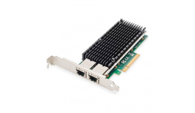 Digitus 10Gbps kahe pordiga Etherneti serveri adapter PCIe X8, Intel X540 BT2 DN-10163