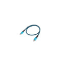 Lanberg | USB-C to USB-C Cable | CA-CMCM-45CU-0005-BK | 0.5 m | Black/Blue