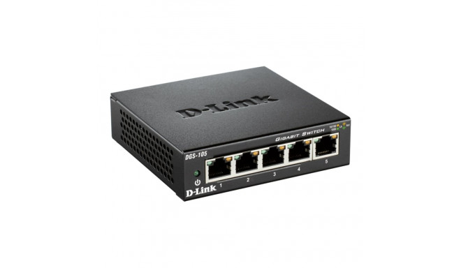 D-Link | Ethernet Switch | DGS-105/E | Unmanaged | Desktop | Gigabit Ethernet (copper) ports quantit