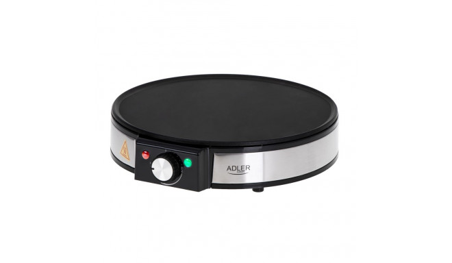 Adler AD 3058 1600 W ühe koogiga pannkoogimasin roostevaba teras/must