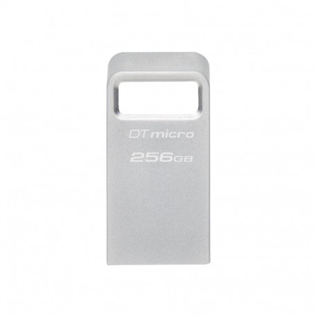 Kingston | USB 3.2 Flash Drive | DataTraveler micro | 256 GB | USB Type-A | Silver
