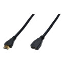 Digitus | HDMI Female (type A) | HDMI Male (type A) | AK-330201-050-S | Type A M/F