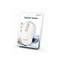 Gembird | Optical USB mouse | MUS-4B-06-WS | Optical mouse | White/Silver