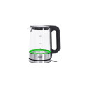 Mesko | Kettle | MS 1301b | Electric | 1850 W | 1.7 L | Glass/Stainless steel | 360° rotational base
