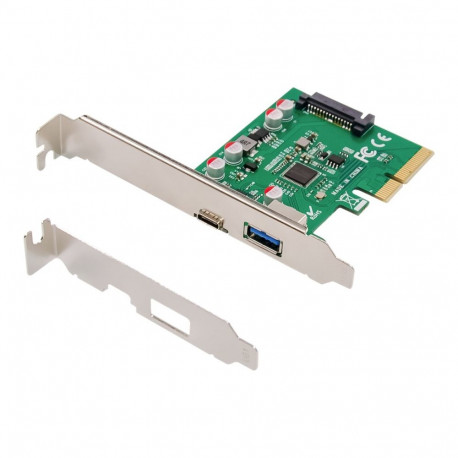 Digitus PCIe kaart, USB-C 3.1 Gen 2, 10Gbps, USB-A 3.1 DS-30225