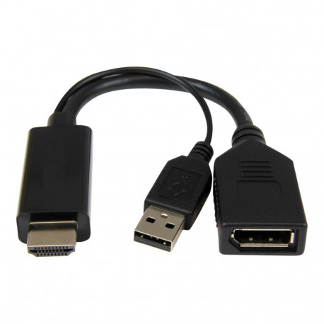 Cablexpert aktiivne 4K HDMI DisplayPort adapter A-HDMIM-DPF-01 must DisplayPort emane HDMI isane (Ty