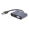 Cablexpert | USB display adapter | A-USB3-HDMIVGA-01 | 0.15 m | USB 3.0 Type-A