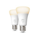 Philips Hue W 9W A60 E27 2pcs pack | Philips Hue | Hue W 9W A60 E27, 2pcs pack | E27 | 9 W | Warm Wh