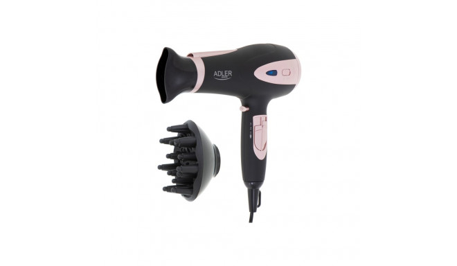 Adler | Hair Dryer | AD 2248b ION | 2200 W | Number of temperature settings 3 | Ionic function | Dif