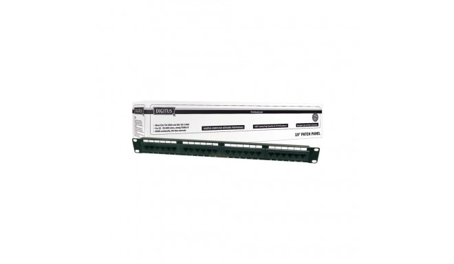 Digitus DN-91624U must patch-paneel CAT 6 24 x RJ45 48.2 x 4.4 x 10.9 cm