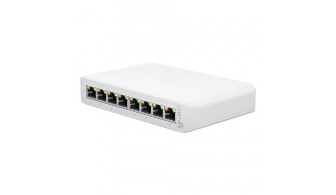 Ubiquiti | Switch Lite 8 PoE | USW-Lite-8-POE | Managed L2 | Wall-mountable/Desktop | PoE+ ports qua