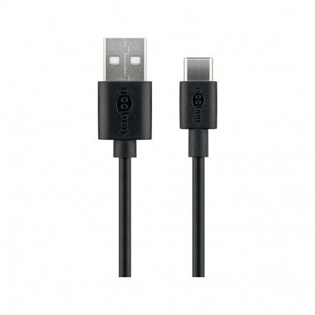 Goobay USB-C laadimis- ja sünkroonimiskaabel (USB-A > USB-C) 59124 USB-C isane USB 2.0 isane (tüüp A