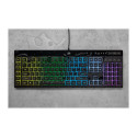 Corsair | Rubber Dome | K55 RGB PRO | Gaming keyboard | Gaming Keyboard | RGB LED light | US | Wired