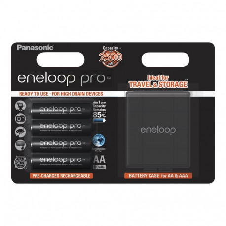 Panasonic | Rechargeable Batteries | ENELOOP BK-3HCDEC4BE | AA | 2500 mAh | 4 pc(s)