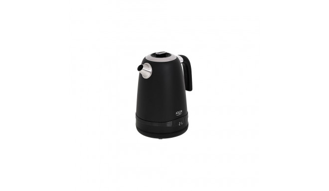 Adler | Kettle | AD 1295b | Electric | 2200 W | 1.7 L | Stainless steel | 360° rotational base | Bla