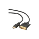 Gembird | HDMI 19pin male | DVI 18+1pin male | HDMI to DVI-D | 0.5 m