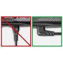 Goobay | Euro connection cord, both ends angled | 97344 | Black Euro male (Type C CEE 7/16) | Device