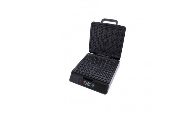 Adler | Waffle maker | AD 3036 | 1500 W | Number of pastry 4 | Belgium | Black