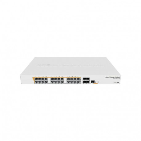 MikroTik ruuter/lüliti CRS328-24P-4S+RM gigabit ethernet PoE/PoE+ ports quantity 24 12 month(s)