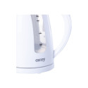 Camry | Kettle | CR 1255 | Standard | 2200 W | 1.7 L | Plastic | 360° rotational base | White