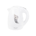 Adler | Kettle | AD 08 | Standard | 850 W | 1 L | Plastic | 360° rotational base | White