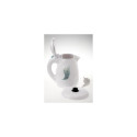 Adler | Kettle | AD 08 | Standard | 850 W | 1 L | Plastic | 360° rotational base | White