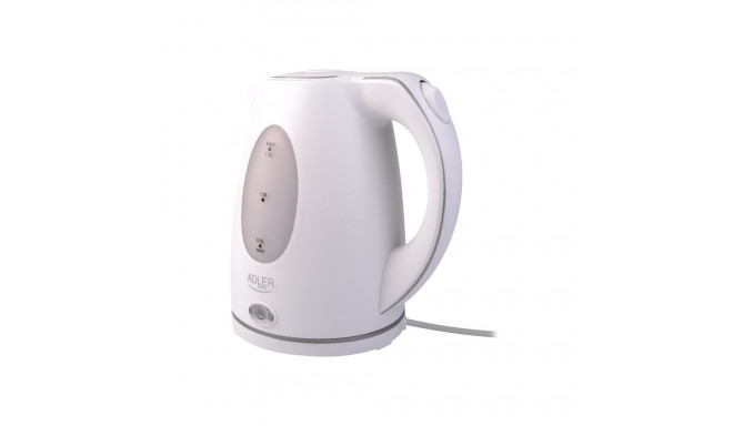 Adler | Kettle | AD 1207 | Standard | 2000 W | 1.5 L | Plastic | 360° rotational base | White