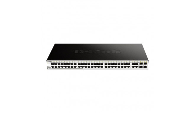D-LINK DGS-1210-52 gigabit nutikas lüliti 48 10/100/1000Base-T pordiga ja 4 gigabit MiniGBIC (SFP) p