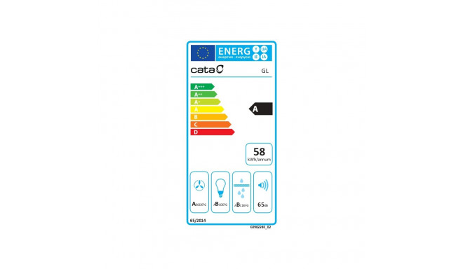CATA | Hood | GL 75 X/D | Canopy | Energy efficiency class A | Width 90 cm | 850 m³/h | Mechanical c
