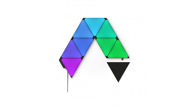 Nanoleaf Shapes Mustade Kolmnurkade Aluskomplekt (9 paneeli) 42 W WiFi