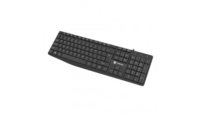 Natec | Keyboard | Nautilus NKL-1950 | Keyboard | Wired | US | Black | USB Type-A | 390 g