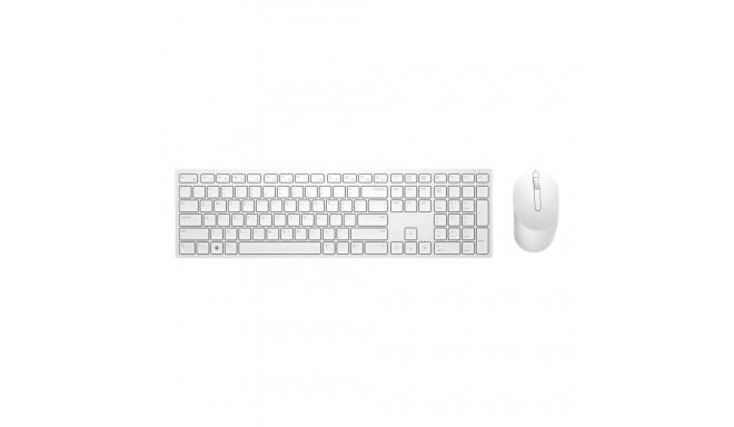 Dell KM5221W Pro juhtmevaba vene valge klaviatuuri ja hiire komplekt 2.4 GHz hiir kaasas