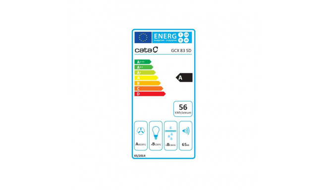 CATA | Hood | GCX 83 SD | Canopy | Energy efficiency class A | Width 83 cm | 750 m³/h | Touch Contro