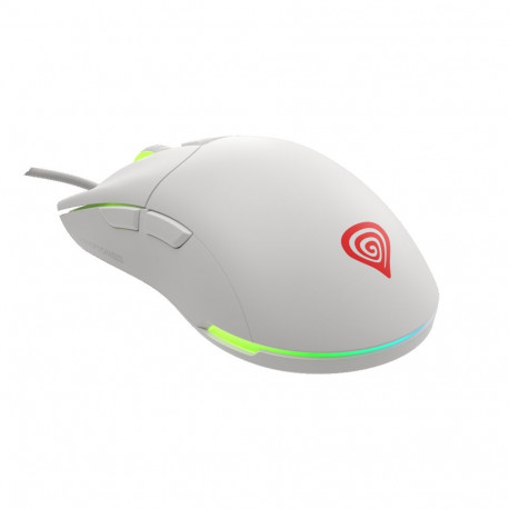 Genesis Ultralight juhtmega optiline valge mängurihiir USB 2.0