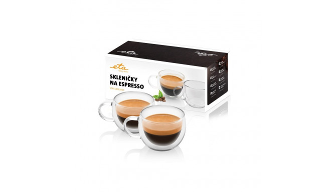 ETA | Espresso cups | ETA518091000 | For espresso coffee | 2 pc(s) | Dishwasher proof | Glass