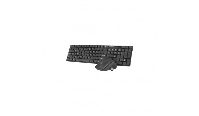 Natec | Keyboard and Mouse | Stringray 2in1 Bundle | Keyboard and Mouse Set | Wireless | Batteries i