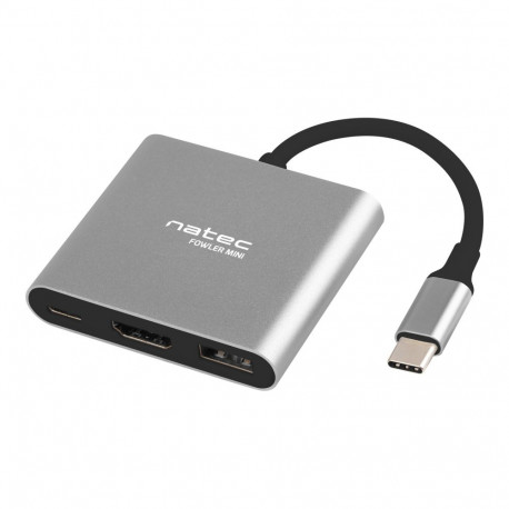Natec Multi-Port adapter Fowler USB-C HDMI USB 3.0 NMP-1607 hall USB Type-C 0.11 m