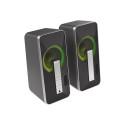 Genesis | Computer Speaker | Helium 100BT RGB | Bluetooth | Silver/Black | Ω | Gaming Speakers | Wir