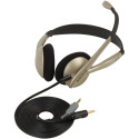 Koss | CS100 | Headphones | Wired | On-Ear | Microphone | Black/Gold