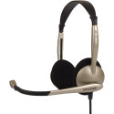 Koss | CS100 | Headphones | Wired | On-Ear | Microphone | Black/Gold