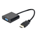Gembird | HDMI | VGA | Adapter cable, single port